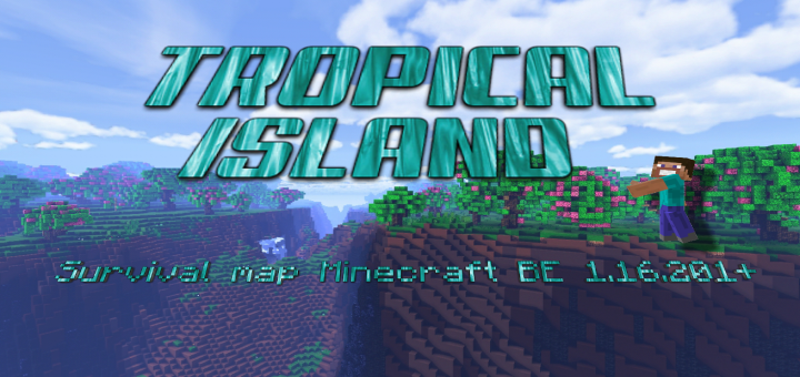Download Tropical Island Survival Map (2000 × 2000) - Minecraft PE Maps
