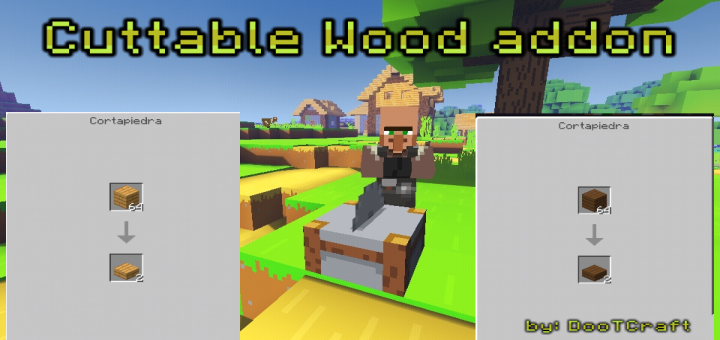 Cuttable Wood in the Stonecutter Addon