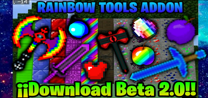 Download Rainbow Gems and Gears - Minecraft PE Addons
