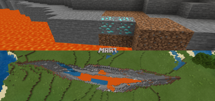 Diamonds at Spawn and Huge Ravine (Seed)