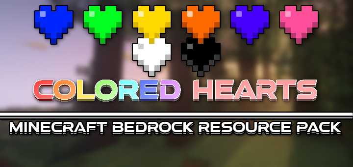 Download Colored Hearts – v.1.3.0 - Minecraft PE Texture Packs