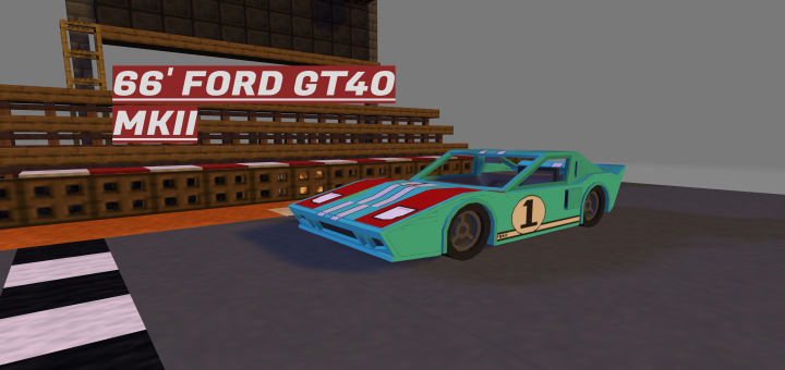 Download 66′ Ford GT40 MKII Addon - Minecraft PE Addons